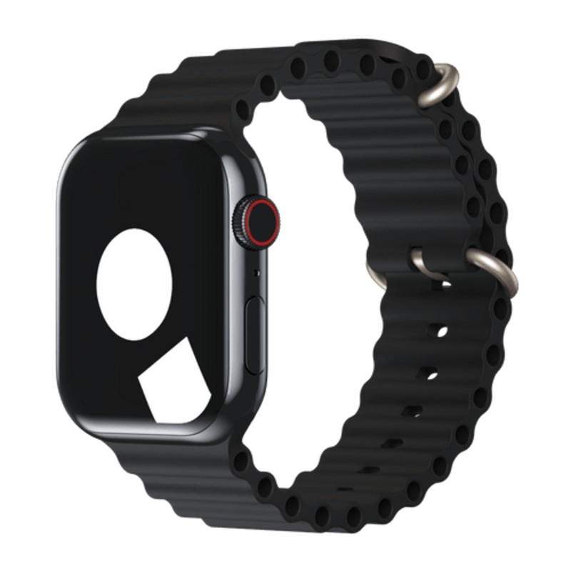 hoco-apple-watch-ocean-band-for-series-42-44-45-46-49-mm-black Hoco Apple Watch Ocean Band for Series 42 / 44 / 45 / 46 / 49 mm (Black)