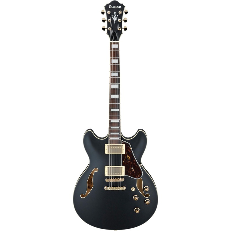 ibanez-as73gbkf-artcore-dbl-cut-semi-hollow-flat-black-rw Ibanez AS73GBKF Artcore Dbl Cut Semi-Hollow, Flat Black, RW