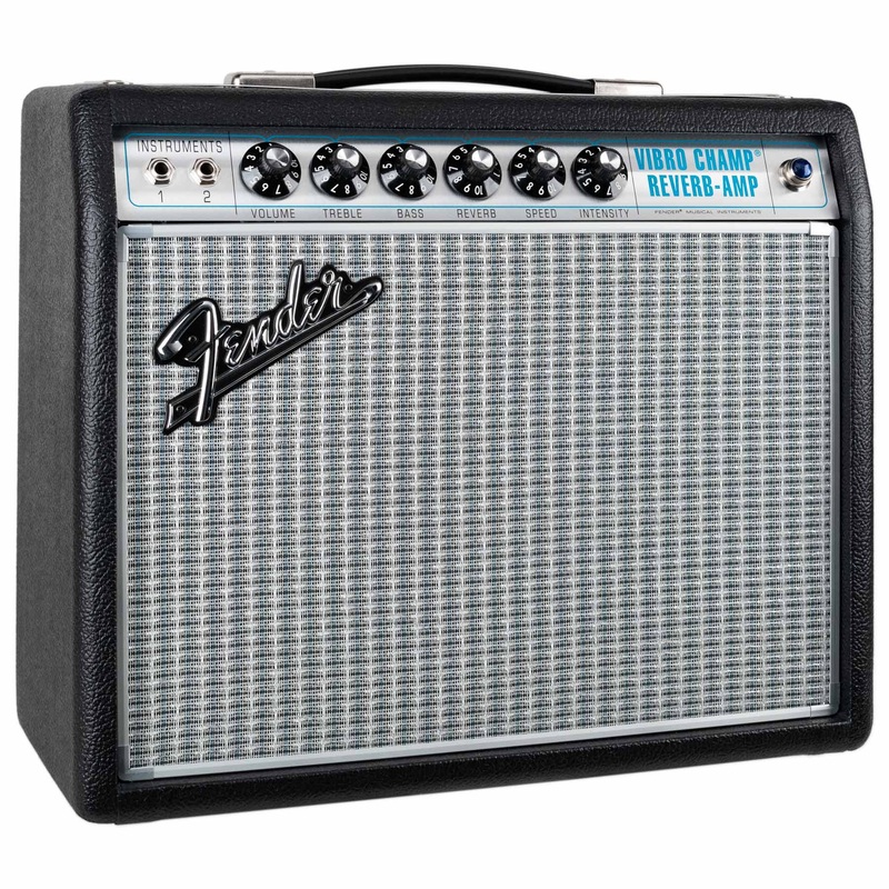 fender-68-custom-vibro-champ-reverb-combo-amplifier FENDER '68 CUSTOM VIBRO CHAMP REVERB COMBO AMPLIFIER