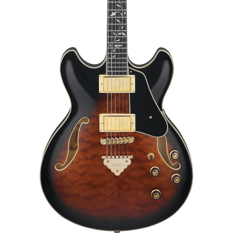 ibanez-as93qmspdbs-artcore-expressionist-semi-hollow-guitar-dark-brown-sunburst Ibanez AS93QMSPDBS Artcore Expressionist Semi-Hollow Guitar - Dark Brown Sunburst