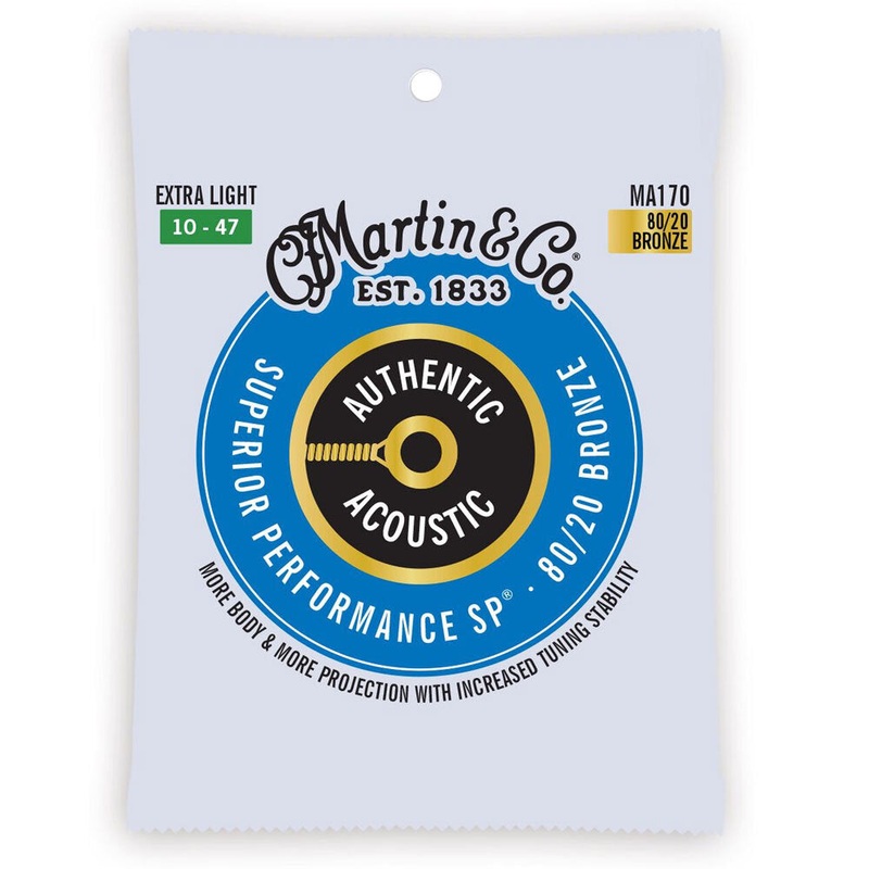 martin-guitar-ma170-authentic-acoustic-strings-80-20-bronze-extra-light Martin Guitar MA170 Authentic Acoustic Strings 80/20 Bronze Extra Light