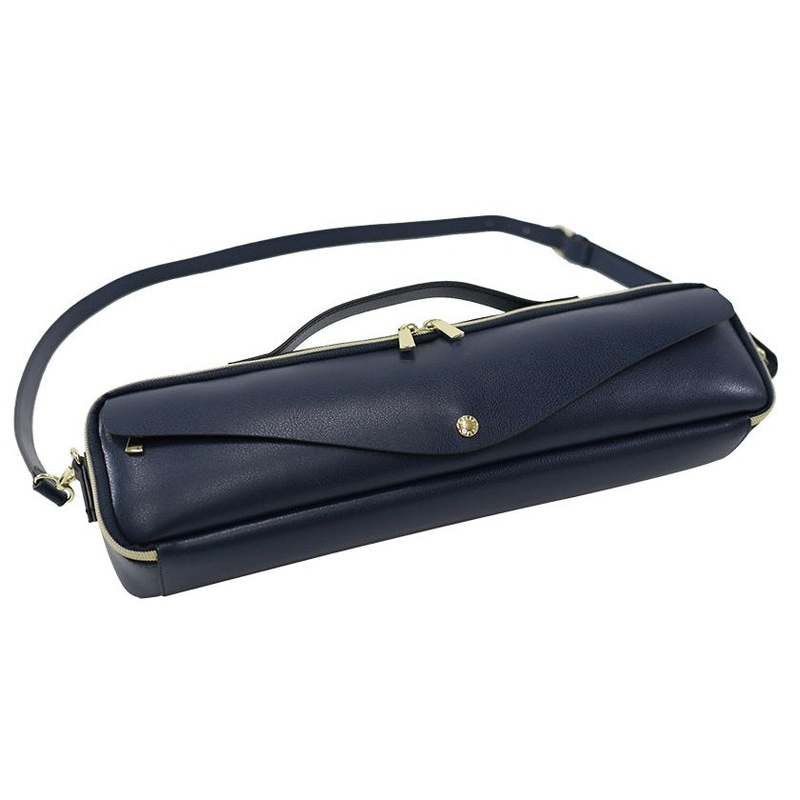 pearl-llflch1-nv-legato-largo-synthetic-flute-case-cover-navy Pearl LLFLCH1/NV Legato Largo Synthetic Flute Case Cover - Navy