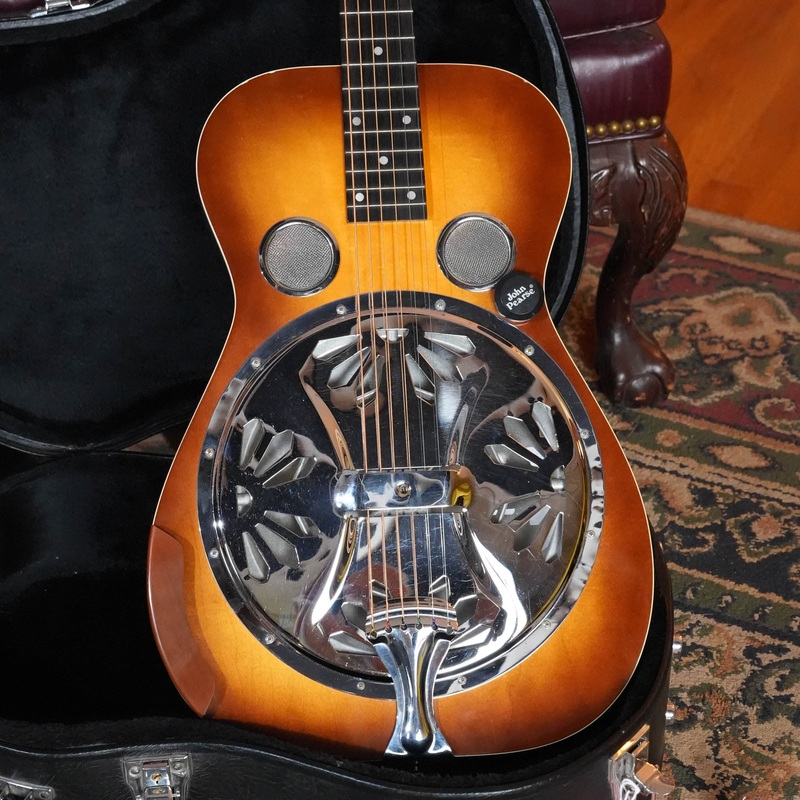 used-1988-regal-dobro-model-37-mahogany-resonator-guitar-w-john-pearse-acoustic-pickup-188d (Used) 1988 Regal Dobro Model 37 Mahogany Resonator Guitar w/ John Pearse Acoustic Pickup #188D