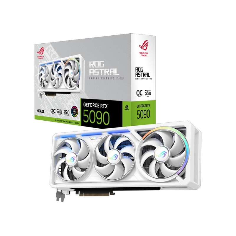 asus-rog-astral-geforce-rtx-5090-32gb-oc-gddr7-graphics-card-white ASUS ROG Astral GeForce RTX 5090 32GB OC GDDR7 Graphics Card - White