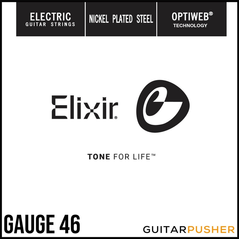 elixir-electric-nickel-plated-steel-single-electric-guitar-string-with-optiweb-coating-gauge-46 Elixir Electric Nickel Plated Steel Single Electric Guitar String with Optiweb Coating (Gauge 46)