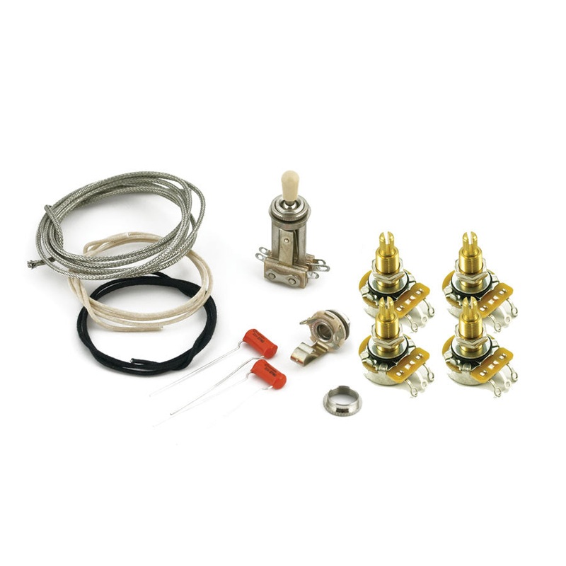 genuine-les-paul-complete-wiring-kit-long-shafts Genuine Les Paul Complete Wiring Kit Long shafts