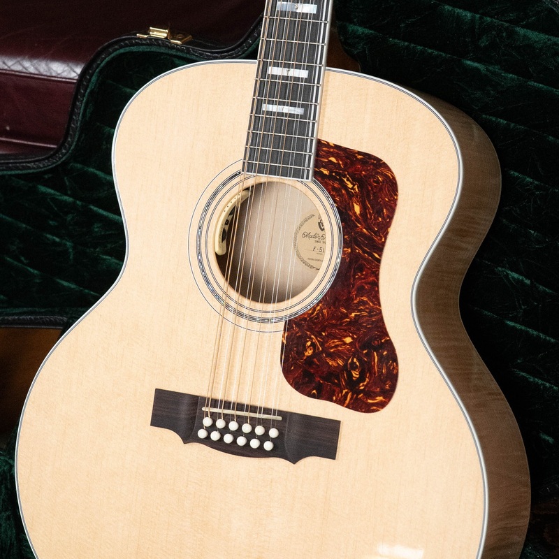 guild-f-512e-sitka-flamed-maple-12-string-maple-blonde-jumbo-guitar-w-lr-baggs-electronics-0556 Guild F-512E Sitka/Flamed Maple 12 String Maple Blonde Jumbo Guitar w/LR Baggs Electronics #0556
