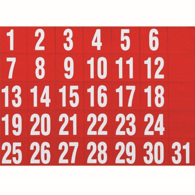 quartet-magnetic-dates-blocks-red-for-whiteboards-pack-31 Quartet Magnetic Dates Blocks Red For Whiteboards Pack 31