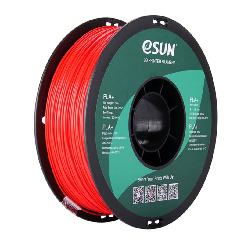 esun-pla-hs-high-speed-3d-print-filament-1-75mm-1kg-red eSUN PLA+ HS High Speed 3D Print Filament 1.75mm 1kg - Red