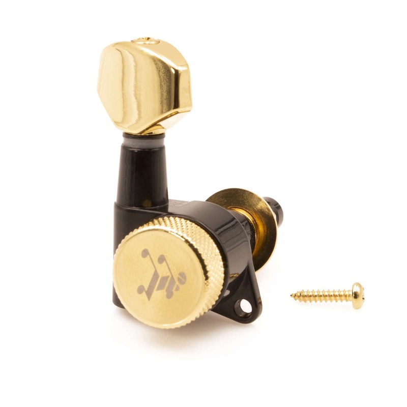 genuine-tone-ninja-20-1-locking-tuners-12-string-6x6-set-black-and-gold Genuine Tone Ninja 20:1 Locking Tuners, 12 String 6x6 set, Black and Gold