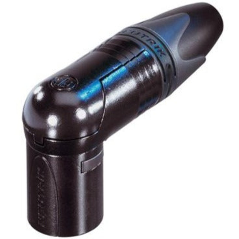 hosa-nc3mrx-b-neutrik-xlr3m-right-angle-connector-loc-1o Hosa NC3MRX-B Neutrik XLR3M Right Angle Connector (Loc:1O)
