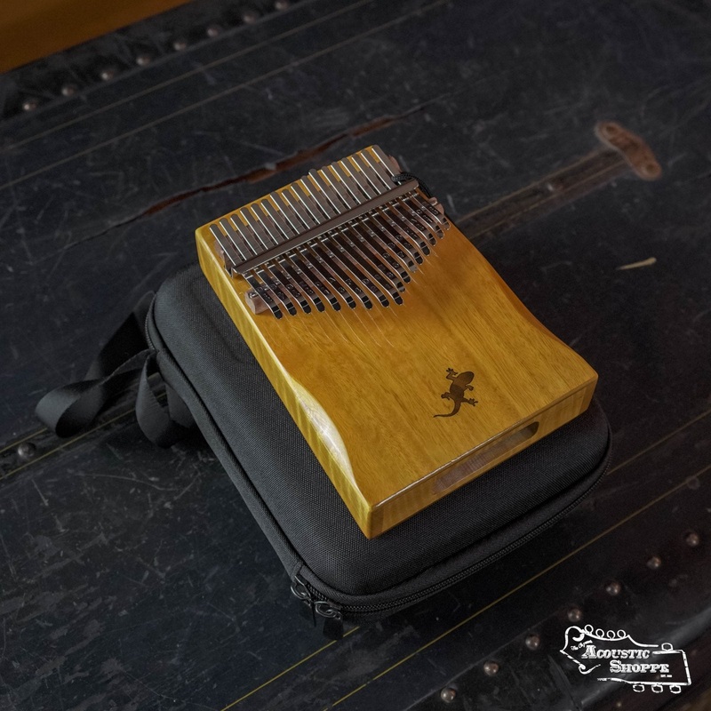 ortega-okb3-lizard-series-solid-golden-phoebe-kalimba Ortega OKB3 Lizard Series Solid Golden Phoebe Kalimba