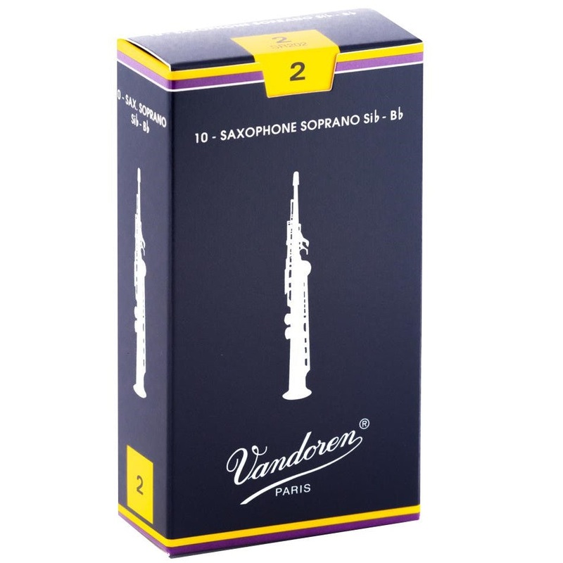 vandoren-sr202-2-soprano-saxophone-reeds-vandoren-traditional-10-box Vandoren SR202 2; soprano saxophone reeds; Vandoren Traditional; 10/box