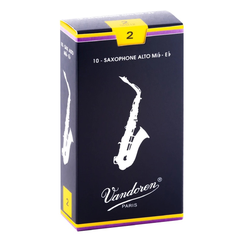 vandoren-sr212-traditional-alto-sax-reeds-strength-2-box-of-10 Vandoren SR212 Traditional Alto Sax Reeds - Strength 2 (Box of 10)