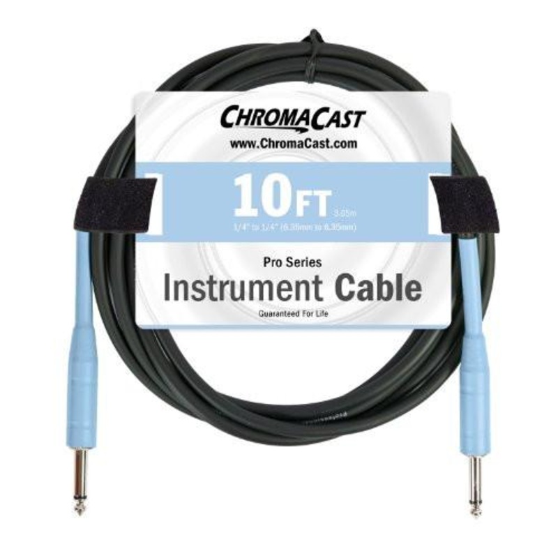 chromacast-pro-series-cables-cc-pscblss-10dbl-daphne-blue-10-feet-pro-series-instrument-cable-straight-straight-usa-lifetime-guarantee ChromaCast Pro Series Cables CC-PSCBLSS-10DBL Daphne Blue 10-Feet Pro Series Instrument Cable, Straight - Straight | USA Lifetime Guarantee