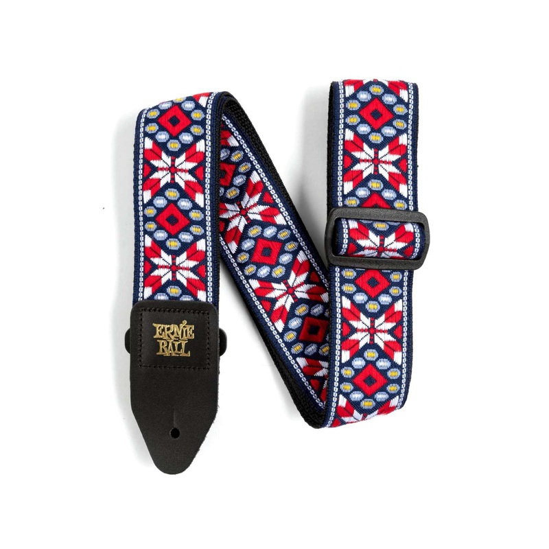 ernie-ball-taos-fire-red-jacquard-guitar-strap-p04639 Ernie Ball Taos Fire Red Jacquard Guitar Strap P04639