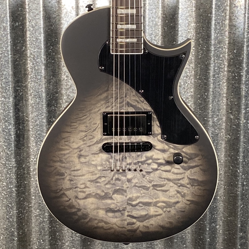 esp-ltd-ec-01ft-qm-quilt-top-charcoal-burst-satin-teardrop-guitar-ec01ftqmchbs-0620-used ESP LTD EC-01FT QM Quilt Top Charcoal Burst Satin Teardrop Guitar EC01FTQMCHBS #0620 Used