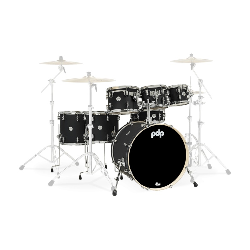 pdp-concept-maple-7-piece-shell-pack-satin-black PDP Concept Maple 7-Piece Shell Pack - Satin Black