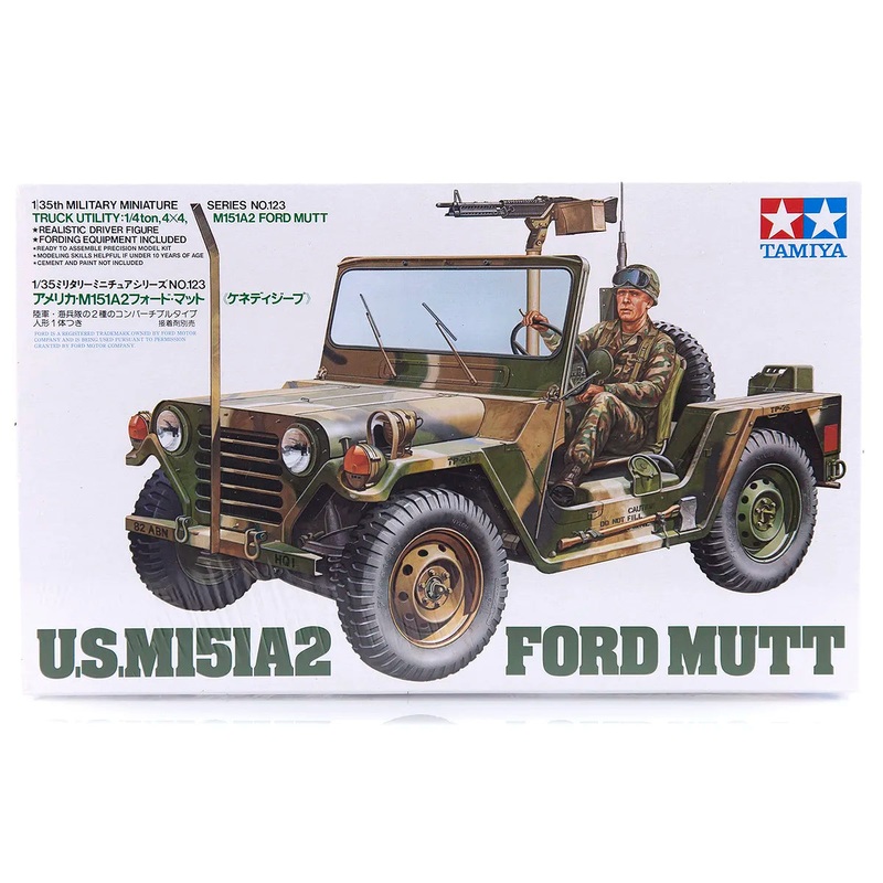 tamiya-1-35-u-s-m151a2-ford-mutt-truck-scaled-plastic-model-kit Tamiya 1/35 U.S. M151A2 Ford Mutt Truck Scaled Plastic Model Kit