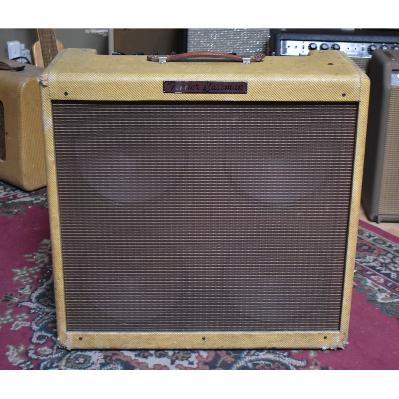 1990s-fender-59-bassman-reissue-5f6-a-tweed-cesar-diaz-modified 1990s Fender '59 Bassman Reissue 5F6-A Tweed Cesar Diaz Modified