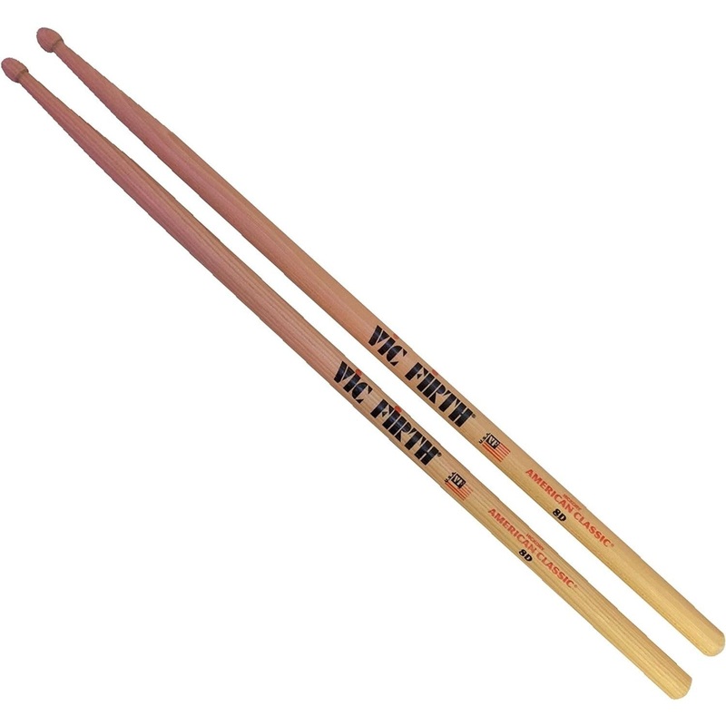 8d-american-classic-hickory-wood-tip-drumsticks 8D American Classic Hickory Wood Tip Drumsticks