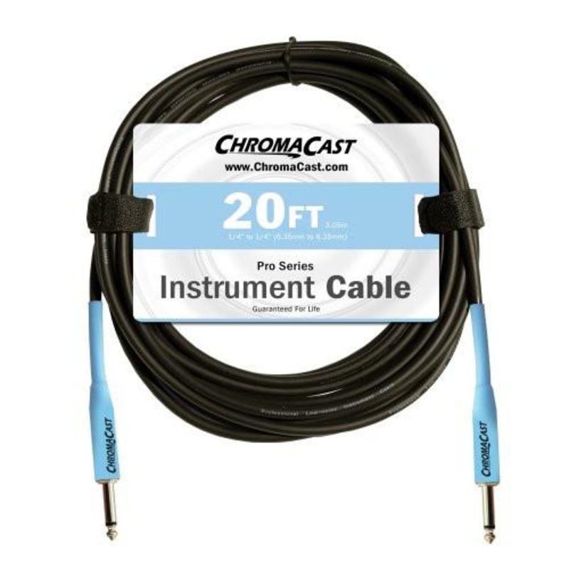 chromacast-pro-series-cables-cc-pscblss-20dbl-daphne-blue-20-feet-pro-series-instrument-cable-straight-straight-usa-lifetime-guarantee ChromaCast Pro Series Cables CC-PSCBLSS-20DBL Daphne Blue 20-Feet Pro Series Instrument Cable, Straight - Straight | USA Lifetime Guarantee