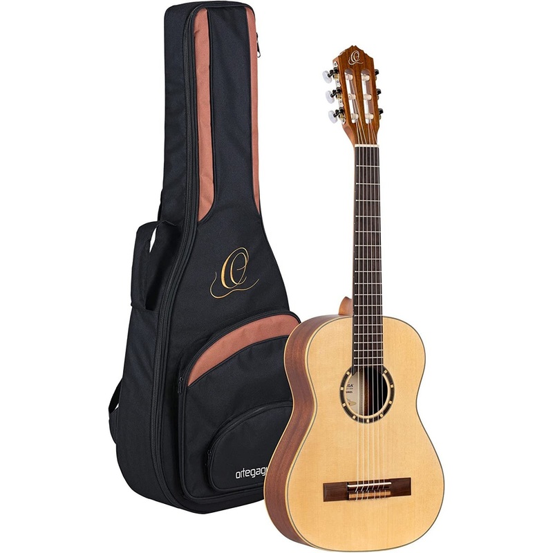 ortega-guitars-r121-1-2-family-series-1-2-body-size-nylon-6-string-guitar-with-spruce-top-and-mahogany-body-satin-finish-spruce-top-natural-satin Ortega Guitars R121-1/2 Family Series 1/2 Body Size Nylon 6-String Guitar with Spruce Top and Mahogany Body, Satin Finish Spruce Top - Natural - Satin