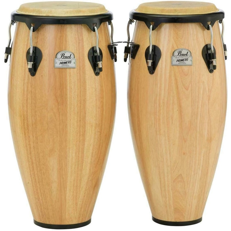 pearl-10-11-primero-pro-series-conga-set-w-stand-natural-oak-pwc202dx511 Pearl 10" & 11" Primero Pro Series Conga Set w/Stand - Natural Oak (PWC202DX511)
