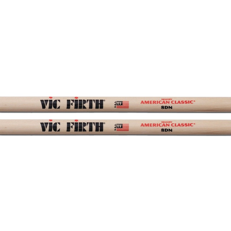 vic-firth-american-classic-8dn-drumsticks-hickory-w-nylon-tip-1-pair Vic Firth - American Classic 8DN Drumsticks - Hickory w/Nylon Tip (1 Pair)