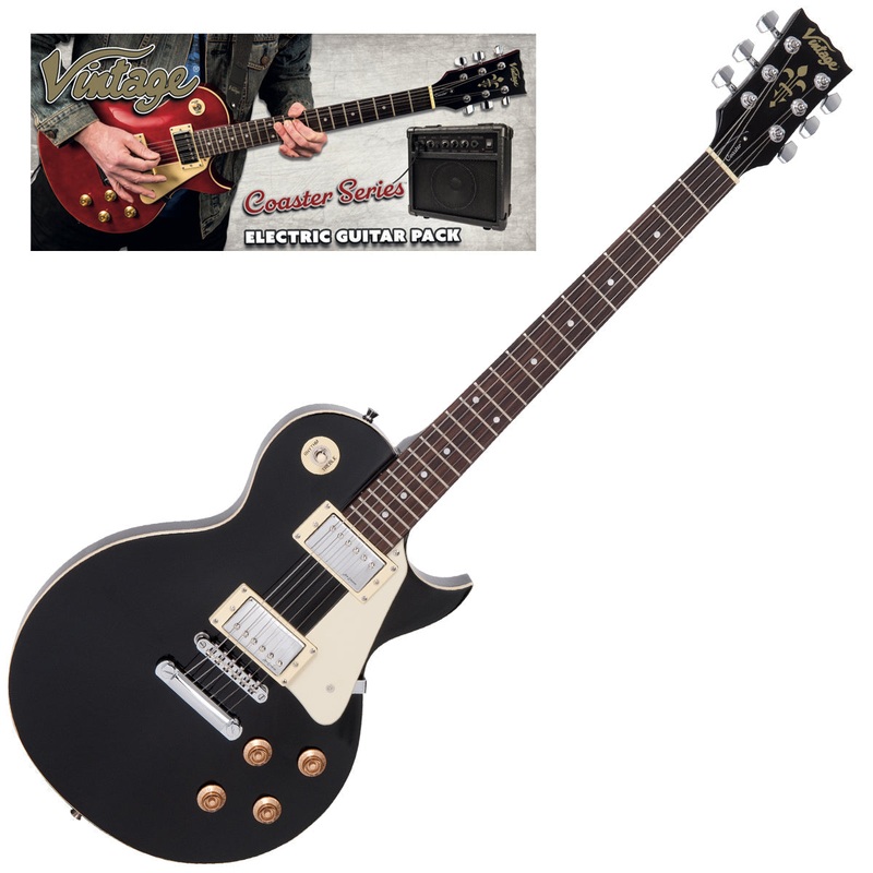 vintage-v10-coaster-series-electric-guitar-pack-gloss-black Vintage V10 Coaster Series Electric Guitar Pack ~ Gloss Black