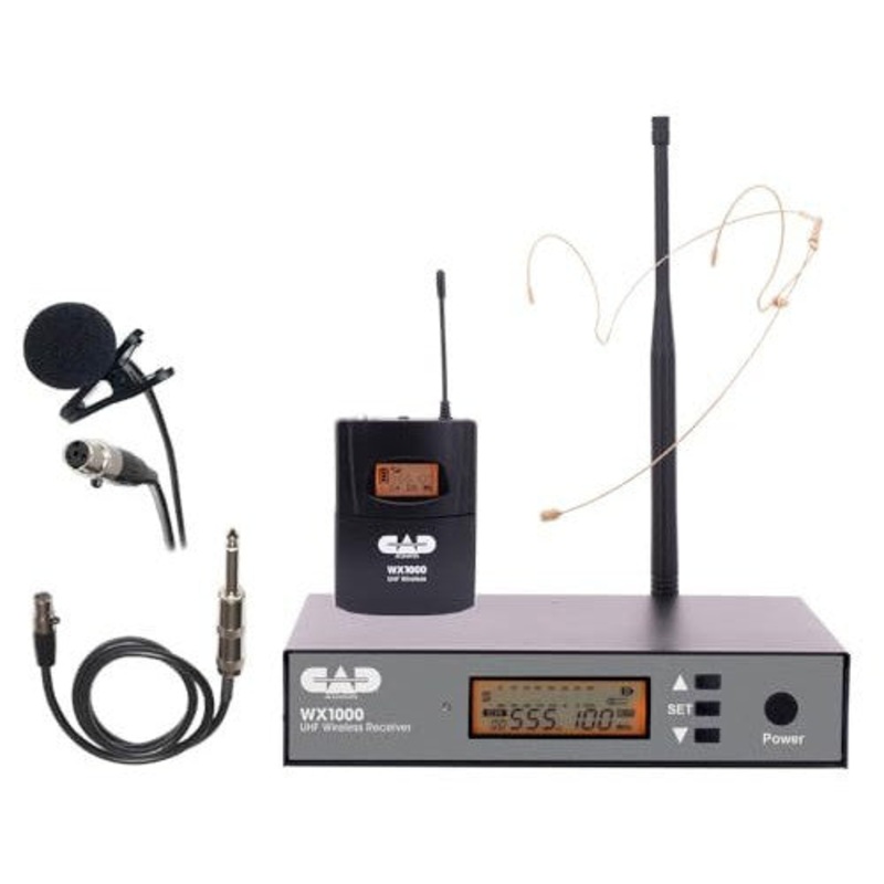 cad-audio-uhf-wireless-bodypack-microphone-system-wx1000bp-u CAD Audio UHF Wireless Bodypack Microphone System (WX1000BP-U)