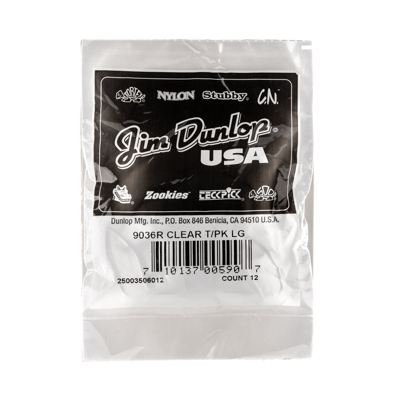 dunlop-clear-thumbpicks-guitar-pick-refill-bag-large-12-pack-9036r DUNLOP CLEAR THUMBPICKS GUITAR PICK REFILL BAG LARGE 12-PACK - 9036R