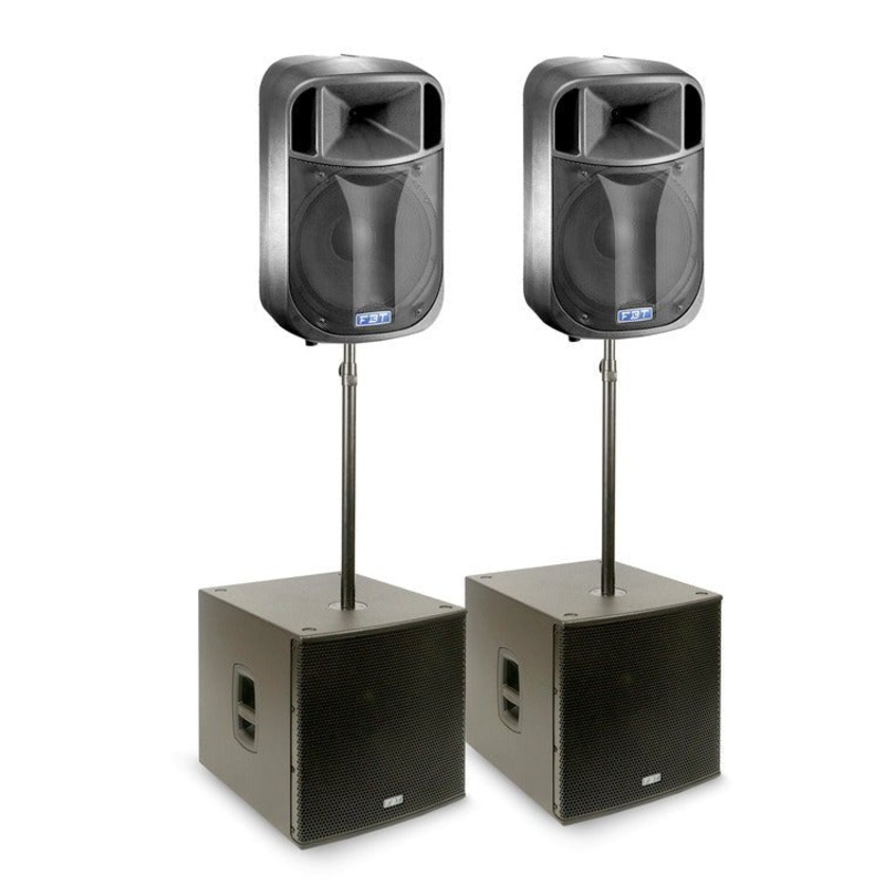 fbt-j-4000-package-black-full-range-sound-system-with-active-subwoofer FBT J 4000 Package - Black - Full-Range Sound System with Active Subwoofer