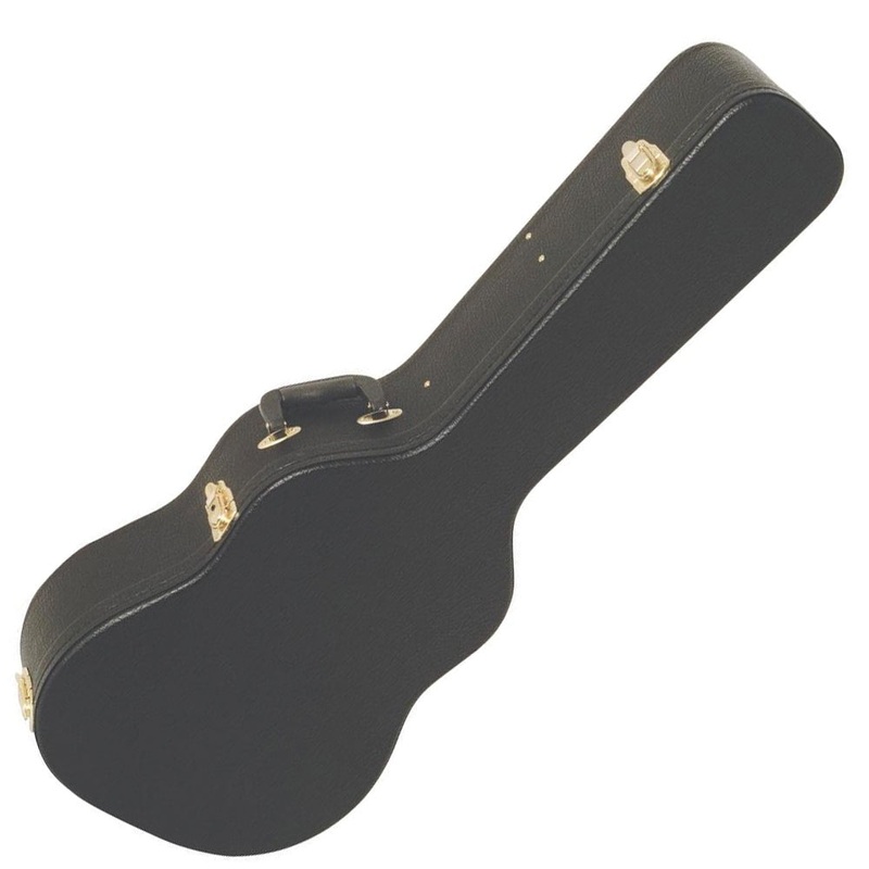 on-stage-hardshell-dreadnought-guitar-case-black On Stage Hardshell Dreadnought Guitar Case ~ Black
