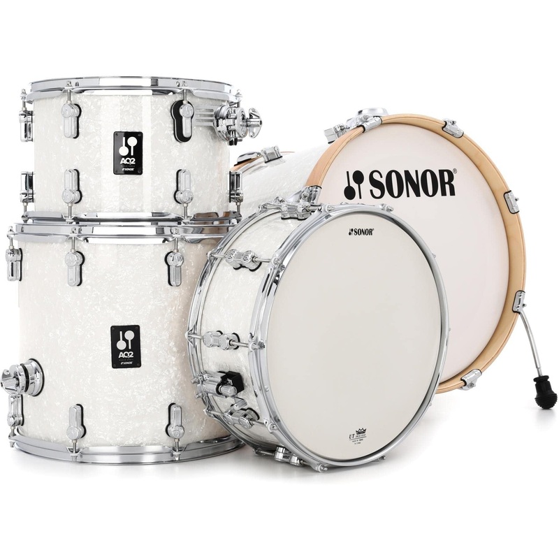 sonor-aq2-bop-4-piece-shell-pack-w-snare-white-marine-pearl-aq2-bopwmcwhp Sonor AQ2 Bop 4-Piece Shell Pack w/Snare - White Marine Pearl (AQ2-BOPWMCWHP)