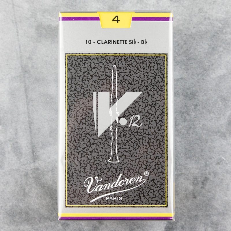 vandoren-v12-bb-clarinet-reeds-strength-4-box-of-10 Vandoren V12 Bb Clarinet Reeds, Strength 4 (Box of 10)