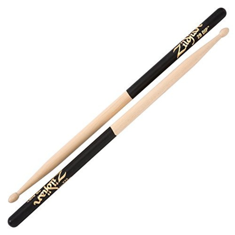 zildjian-2b-wood-black-dip-drumsticks Zildjian 2B Wood Black Dip Drumsticks