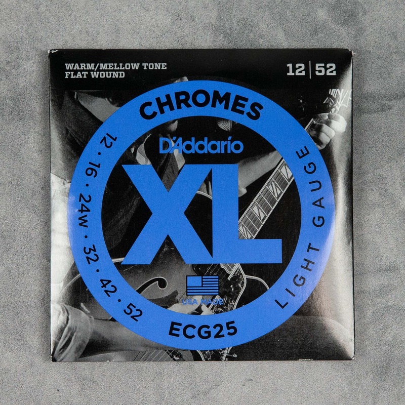 d-addario-ecg25-chromes-flat-wound-electric-guitar-strings-12-52-light-set D'Addario ECG25 Chromes Flat Wound Electric Guitar Strings, 12-52, Light Set
