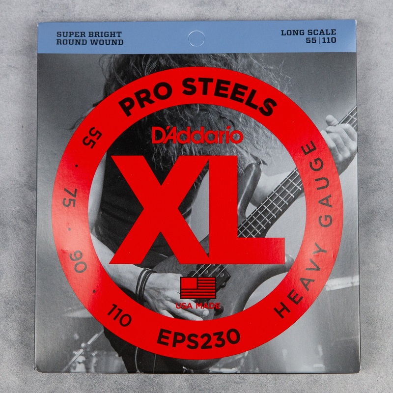 daddario-eps230-prosteels-long-scale-bass-strings-heavy-55-110 DAddario EPS230 ProSteels Long Scale Bass Strings, Heavy, 55-110