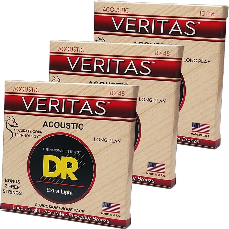 dr-veritas-coated-core-technology-acoustic-guitar-strings-3-pack-extra-light-10-48 DR Veritas Coated Core Technology Acoustic Guitar Strings - 3-Pack (Extra Light 10-48)