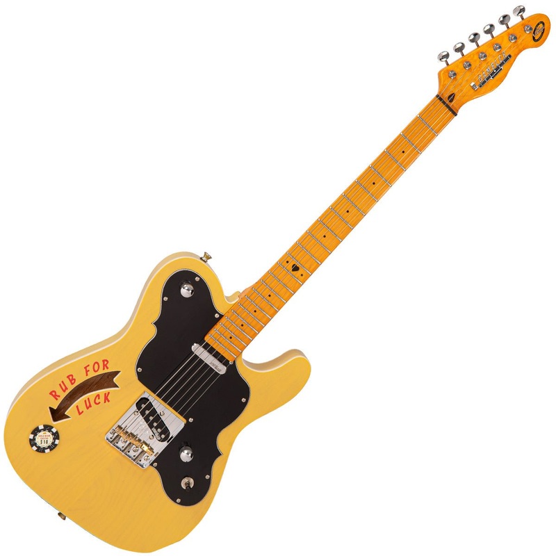 joe-doe-gambler-electric-guitar-by-vintage-butterscotch-with-case Joe Doe 'Gambler' Electric Guitar by Vintage ~ Butterscotch with Case