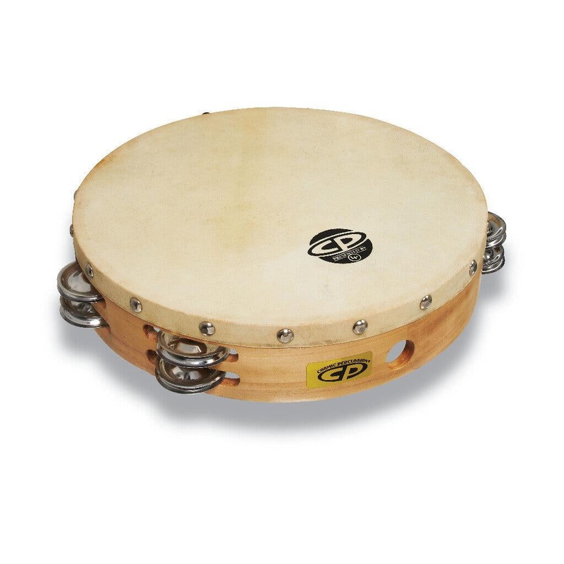 lp-cp380-10-tambourine-w-head-double-row-jingles LP CP380 10" Tambourine w/Head Double Row Jingles