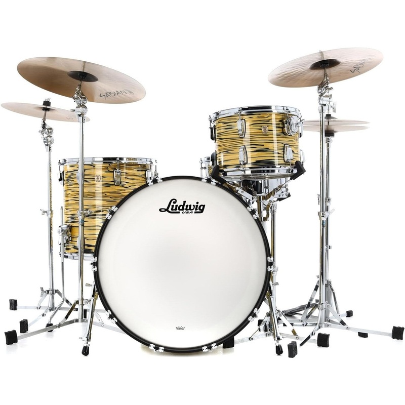 ludwig-classic-maple-pro-beat-3-piece-shell-pack-lemon-oyster Ludwig Classic Maple Pro Beat 3-piece Shell Pack - Lemon Oyster