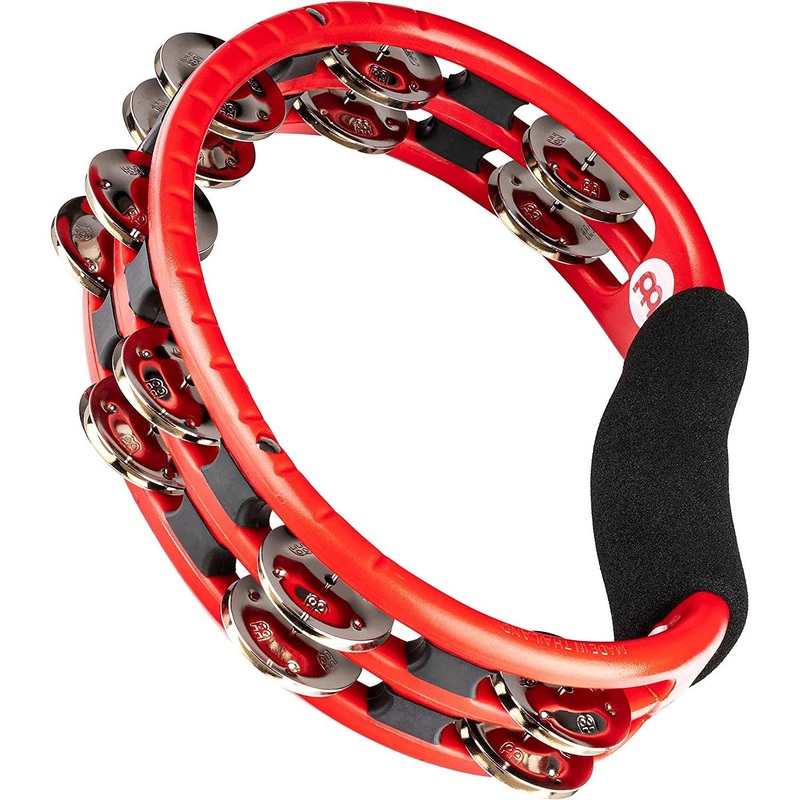meinl-percussion-tmt1r-abs-plastic-handheld-tambourine-red-red Meinl Percussion TMT1R ABS Plastic Handheld Tambourine, Red red