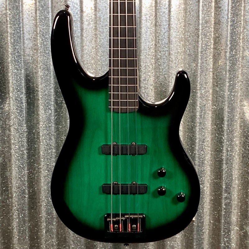 carvin-usa-b4-4-string-lined-fretless-bass-forest-green-burst-case-66424-used Carvin USA B4 4 String Lined Fretless Bass Forest Green Burst & Case #66424 Used