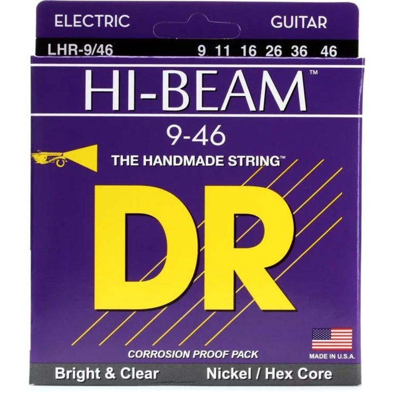 dr-strings-lhr-9-hi-beam-nickel-plated-electric-strings-9-46-light-heavy DR Strings LHR-9 Hi-Beam Nickel Plated Electric Strings - 9-46 Light Heavy
