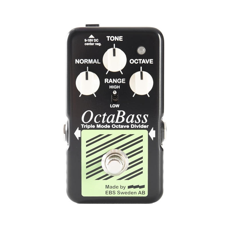 ebs-octabass-blue-label-triple-mode-octave-divider-pedal EBS OctaBass Blue Label Triple Mode Octave Divider Pedal