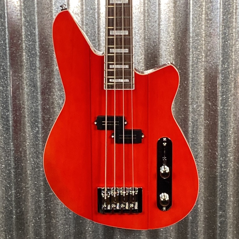reverend-sentinel-short-scale-4-string-bass-single-pickup-trans-cherry-64158 Reverend Sentinel Short Scale 4 String Bass Single Pickup Trans Cherry #64158