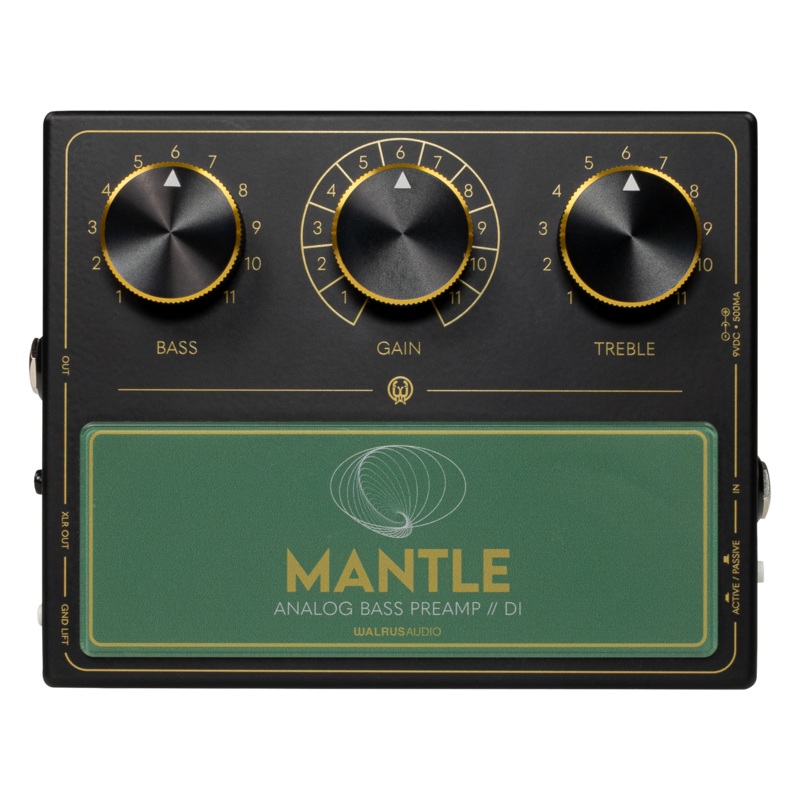 walrus-audio-mantle-bass-pre-amp-di-black Walrus Audio Mantle Bass Pre-Amp/DI Black