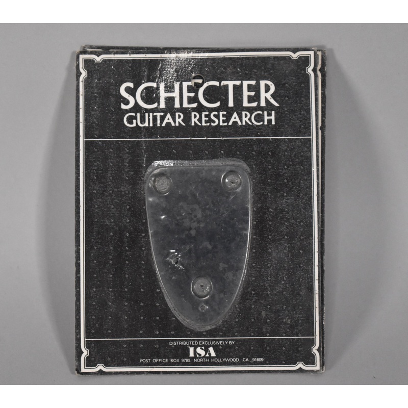 1980s-schecter-usa-3-bolt-neck-plate-black-sealed-nos 1980s Schecter USA 3-Bolt Neck Plate Black Sealed NOS